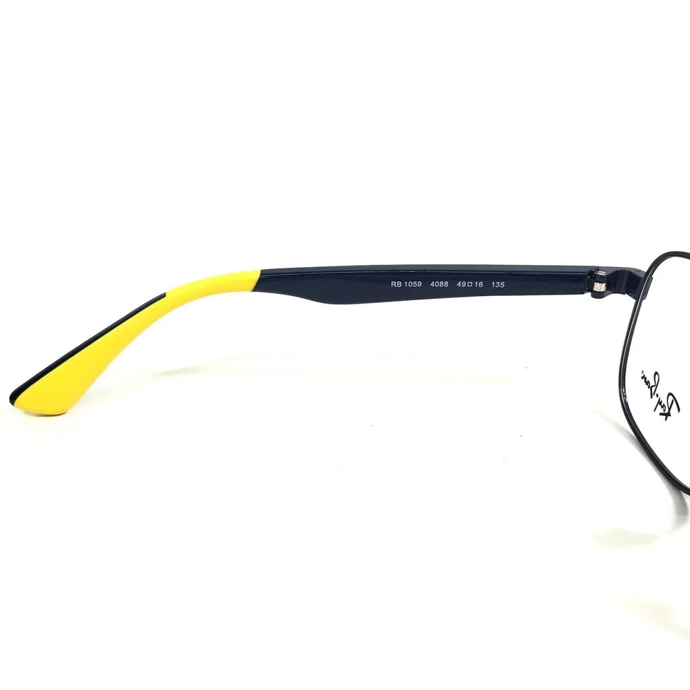Ray-Ban Eyeglasses Frames RB1059 4088 Yellow Navy Blue Square Full Rim 49-16-135